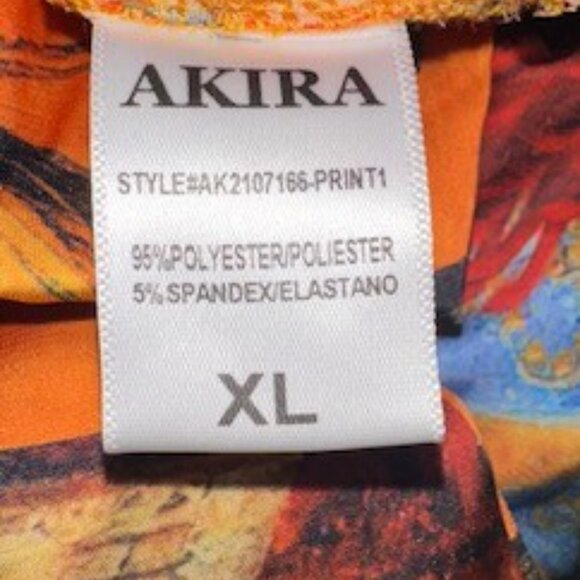 Akira Boho Floral Smocked Blouse - Vibrant Statement Piece - Picture 4 of 5